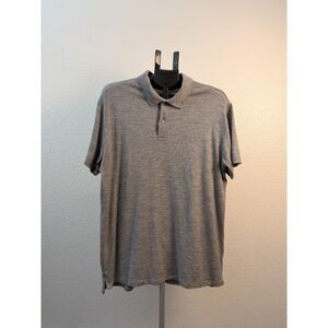 Wool & Prince 100% Merino Wool Polo Men's XL Gray 190 GSM Short Sleeve